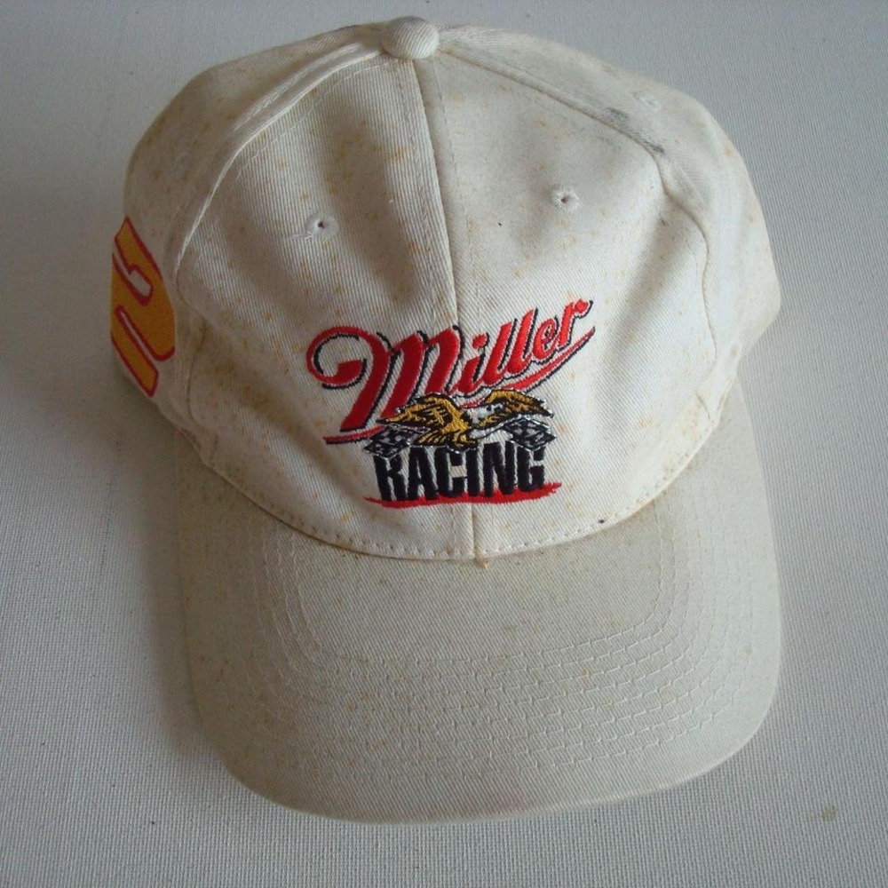 MILLER NASCAR RACING RUSTY WALLACE SNAPBACK HAT CAP VINTAGE 00S Y2K M2